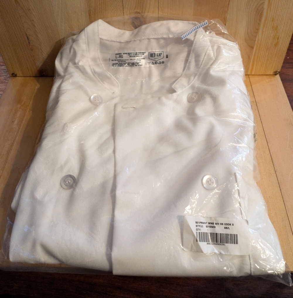 Red Kap White Chef Coat